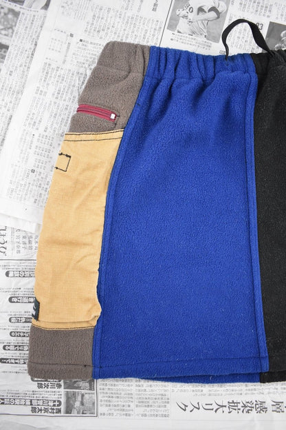 [M] Fleece/Ripstop Patchwork Skirt