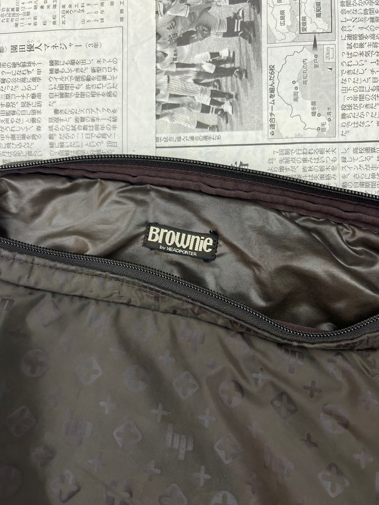 'Brownie' Monogram Shoulder Bag
