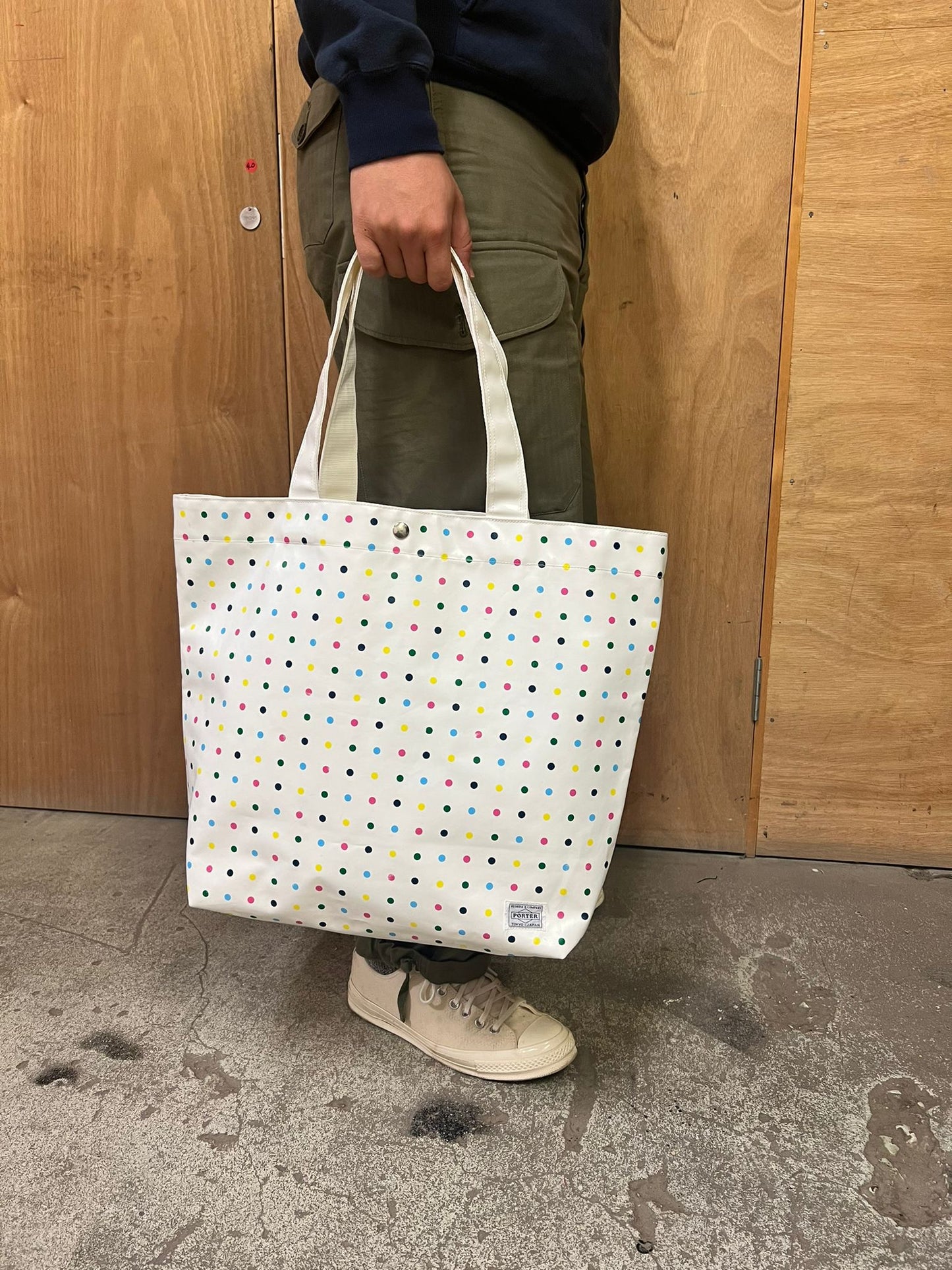 Large Polka Dot Tote Bag