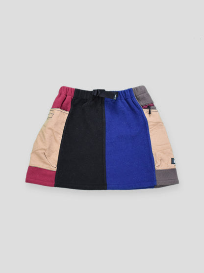 [M] Fleece/Ripstop Patchwork Skirt