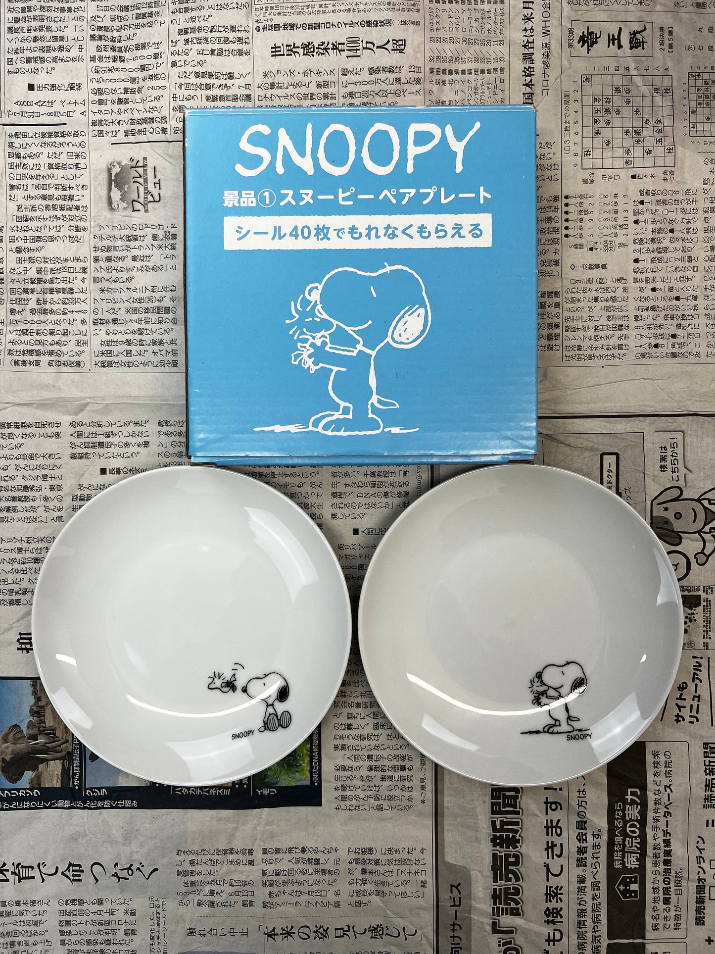 Asia-Exclusive Snoopy & Woodstock Plate Set