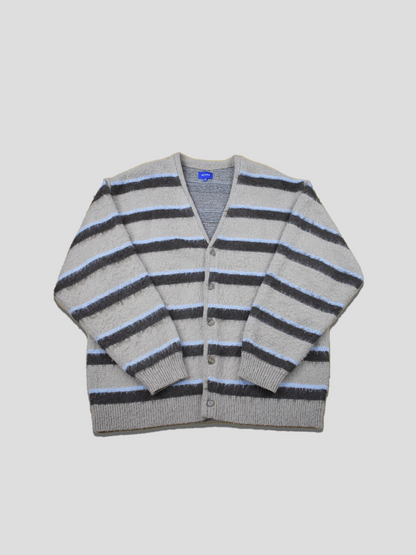 [XL] Mohair Blend Striped Cardigan